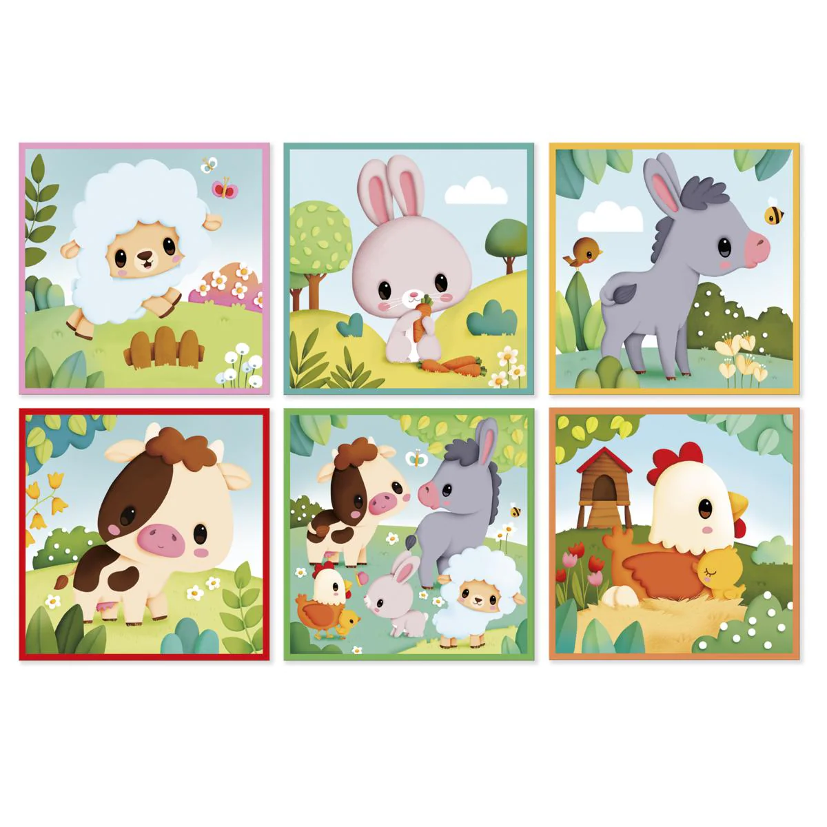 Janod - 9 Cubos Animais da Quinta - Image 4