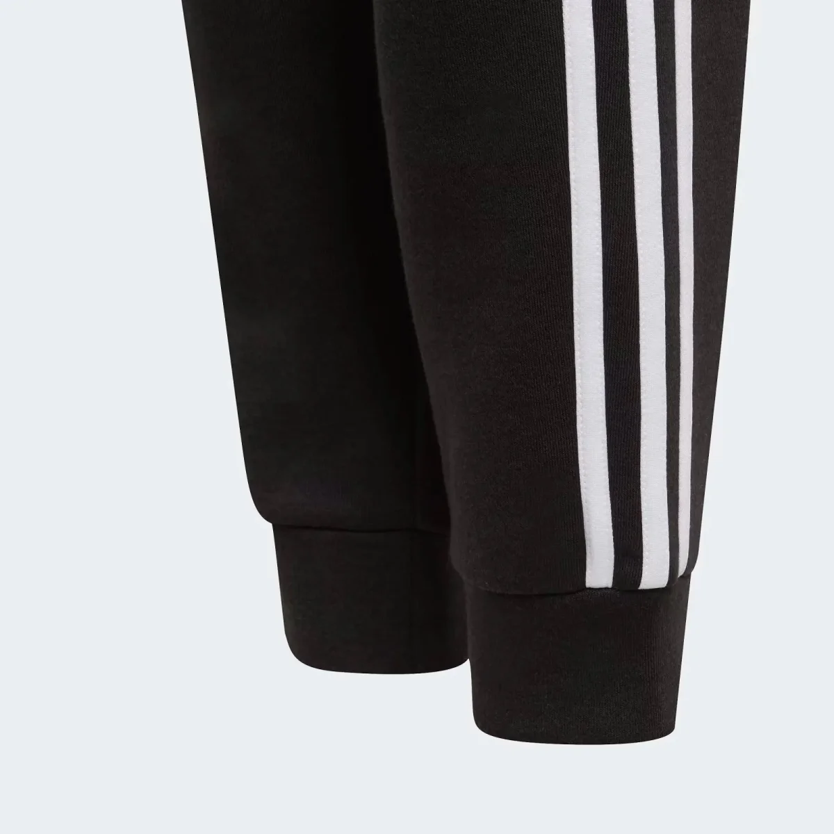 Calças Cardadas Criança Adidas 3S Pretas - Image 6