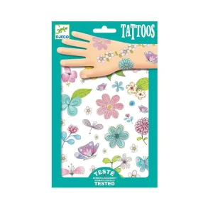 Tatuagens Temporárias | Belas Flores do Campo Glitter