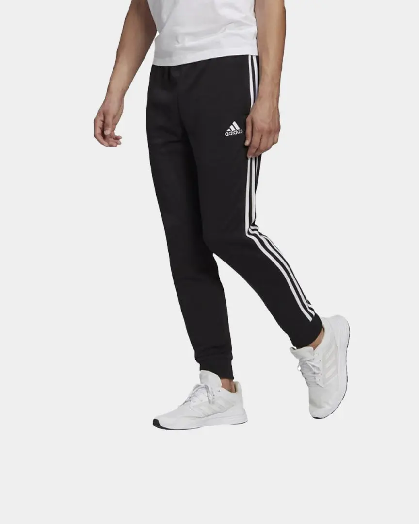 Calças Homem Adidas 3S Pretas - Image 2