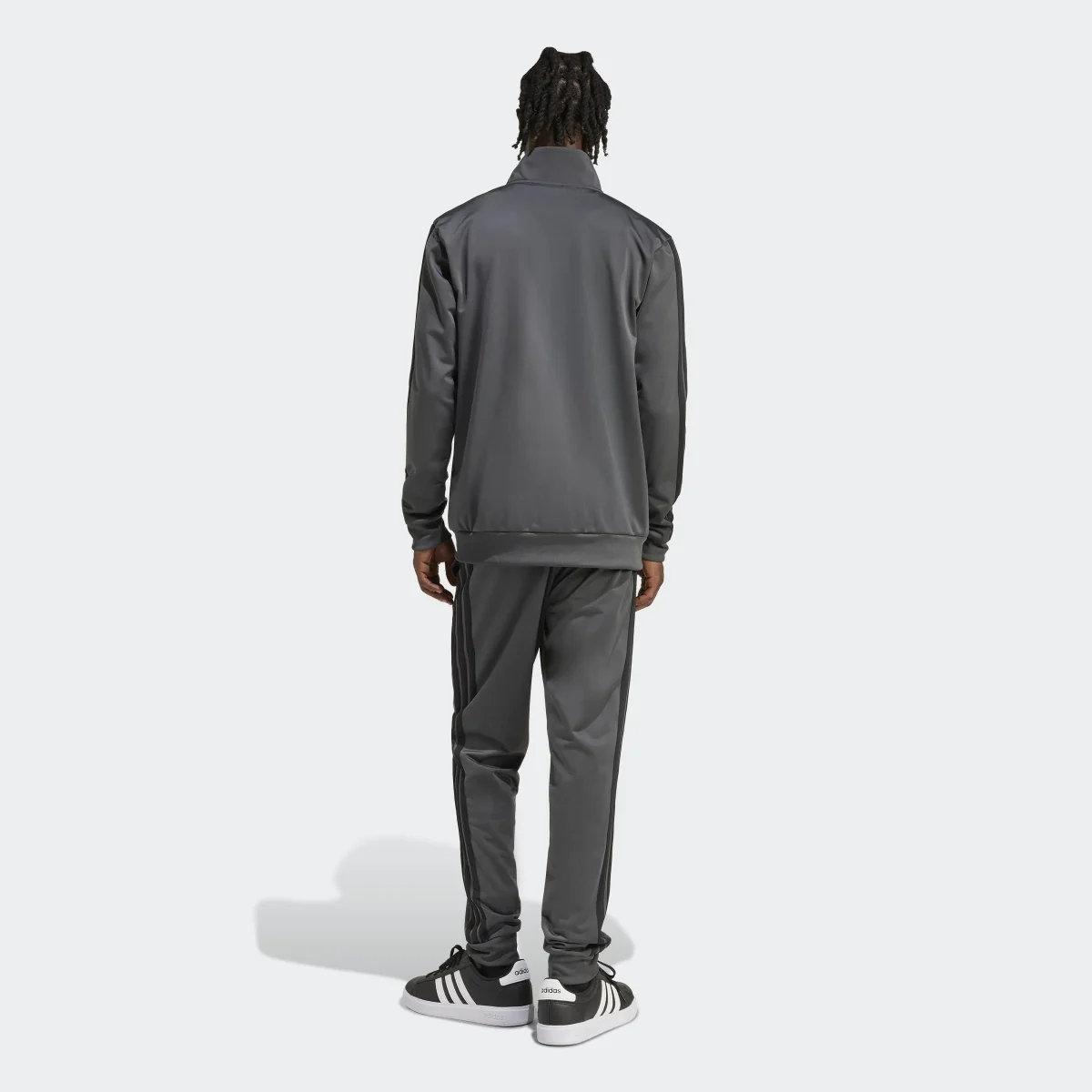 Fato de Treino de Homem Adidas 3S Dayready Cinza - Image 3
