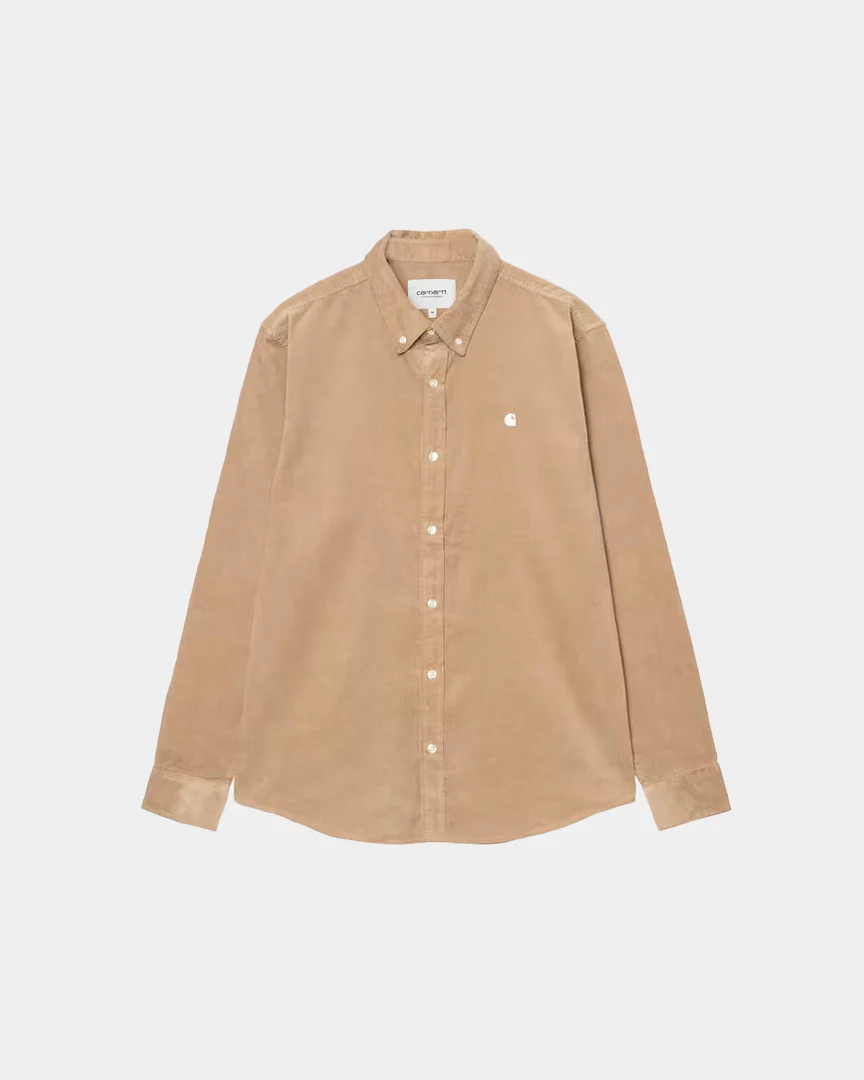 Camisa Carhartt WIP Madison Fine Cord Bege - Image 2