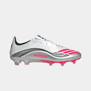 Chuteiras Adidas F50 Messi Pro FG Branca/Rosa