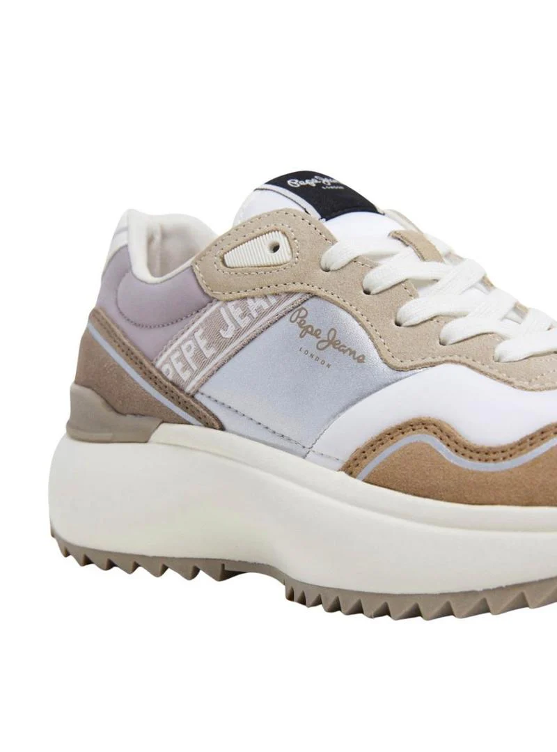 Sapatilhas Pepe Jeans Kimi Glam Branco/Bege - Image 6