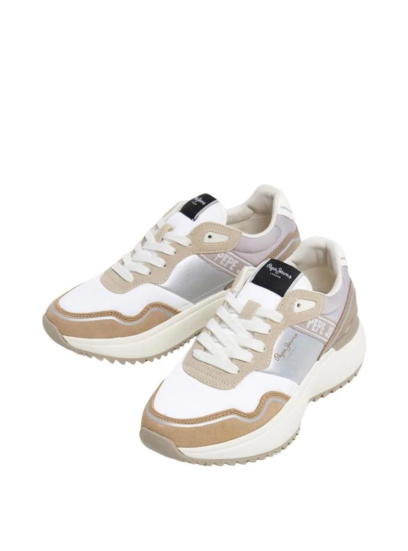 Sapatilhas Pepe Jeans Kimi Glam Branco/Bege - Image 4