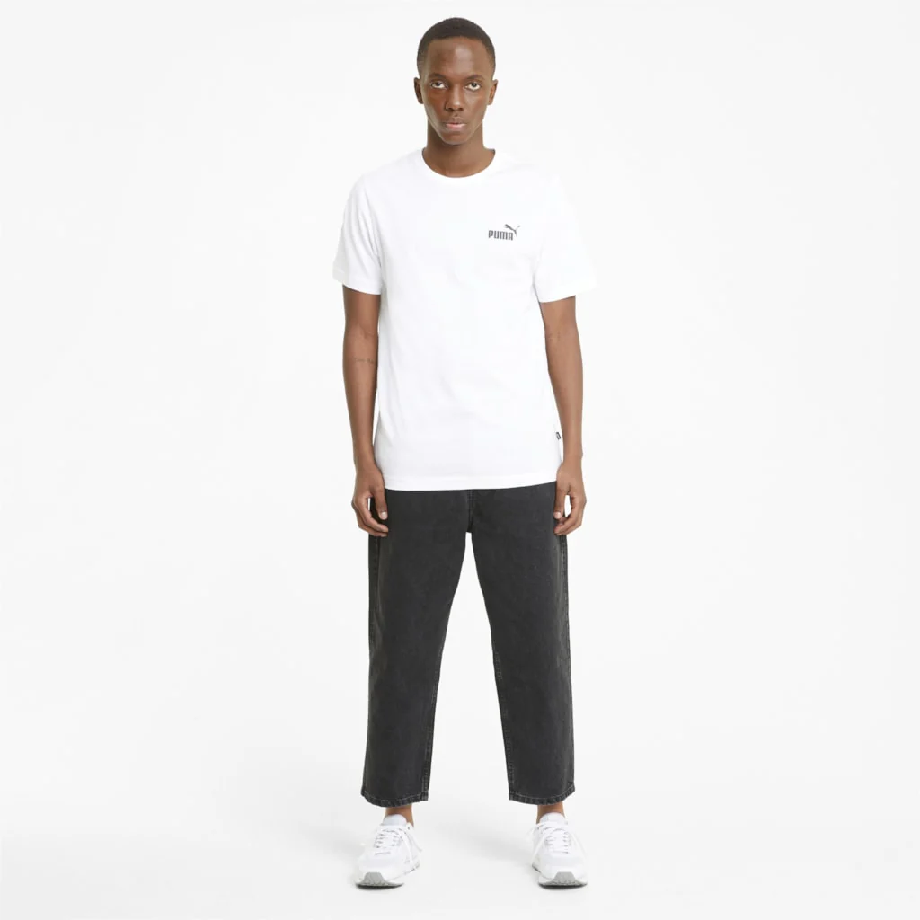 T-shirt Puma ESS Small Logo Tee Branca - Image 4