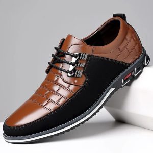 Sapato Social Masculino de Couro Sintético Clássico